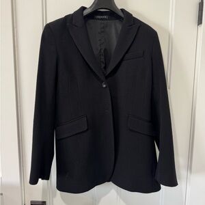 Theory Women’s Black Wool Blazer – Tailored Jacket – Size 12